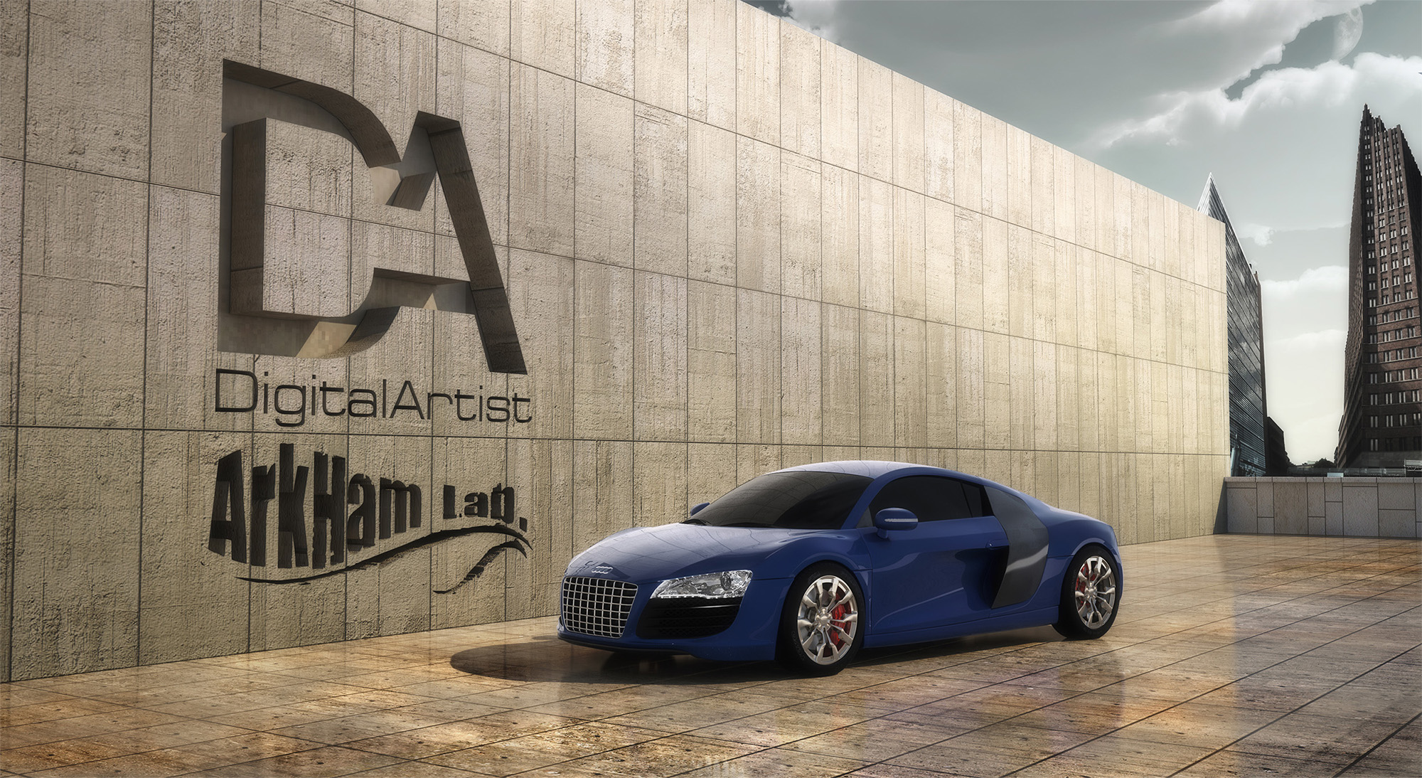 Audi R8 3D Graphic CG Still